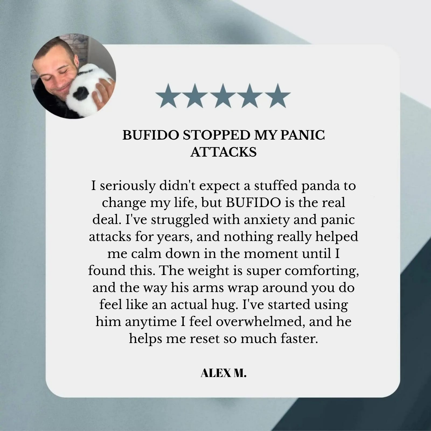 Bufido the Panda Weighted Animal